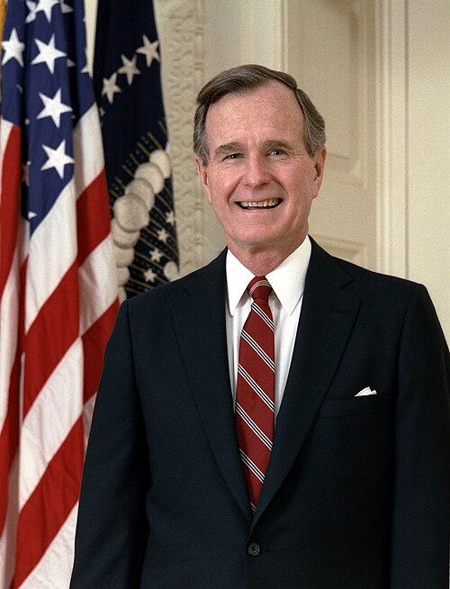Official presidential portrait of George H.W. Bush