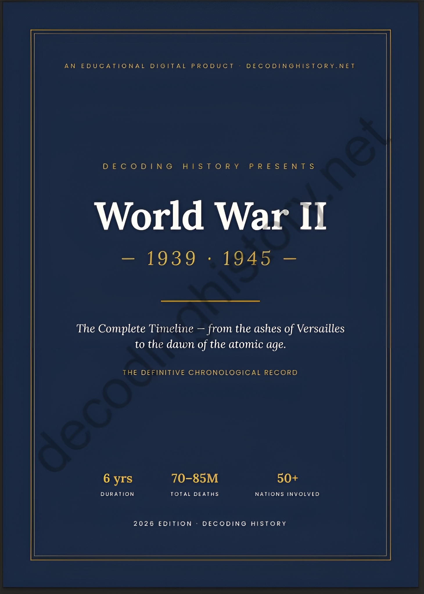 WWII Timeline title page
